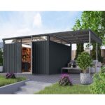 KOVINSKA VRTNA HIKA KARIBU OSTEN 3.5 ANTRACIT 330X330X215